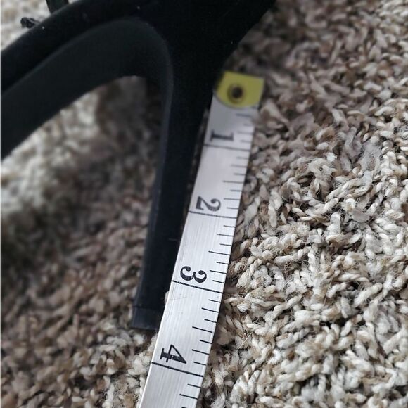 Lulus Black Faux Suede Heels - Picture 5 of 7